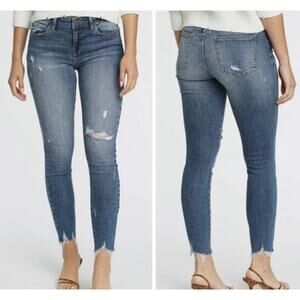 Pistola Women’s Audrey Mid-Rise Skinny Ankle Raw Hem Jean-28